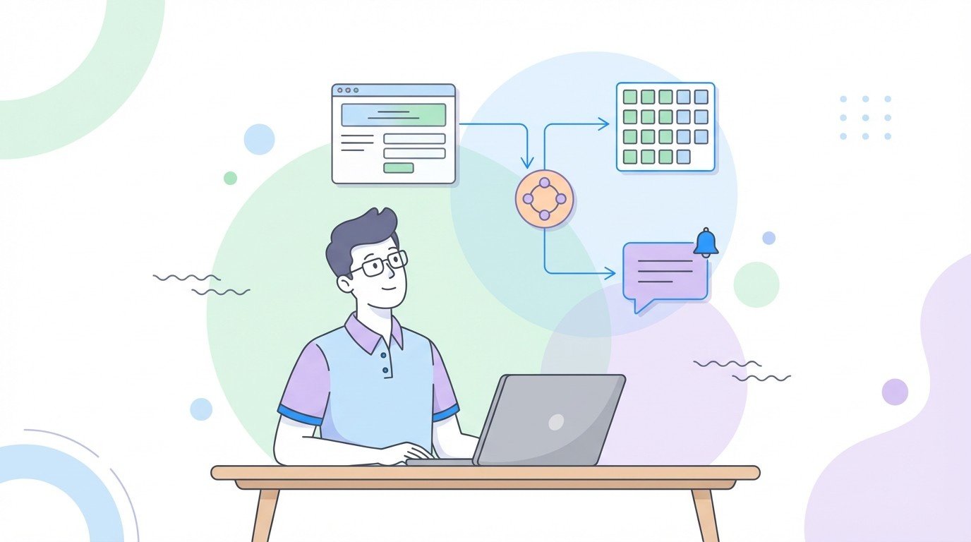 Lenoshub automation expert connecting website forms to Google Sheets and Slack notifications.