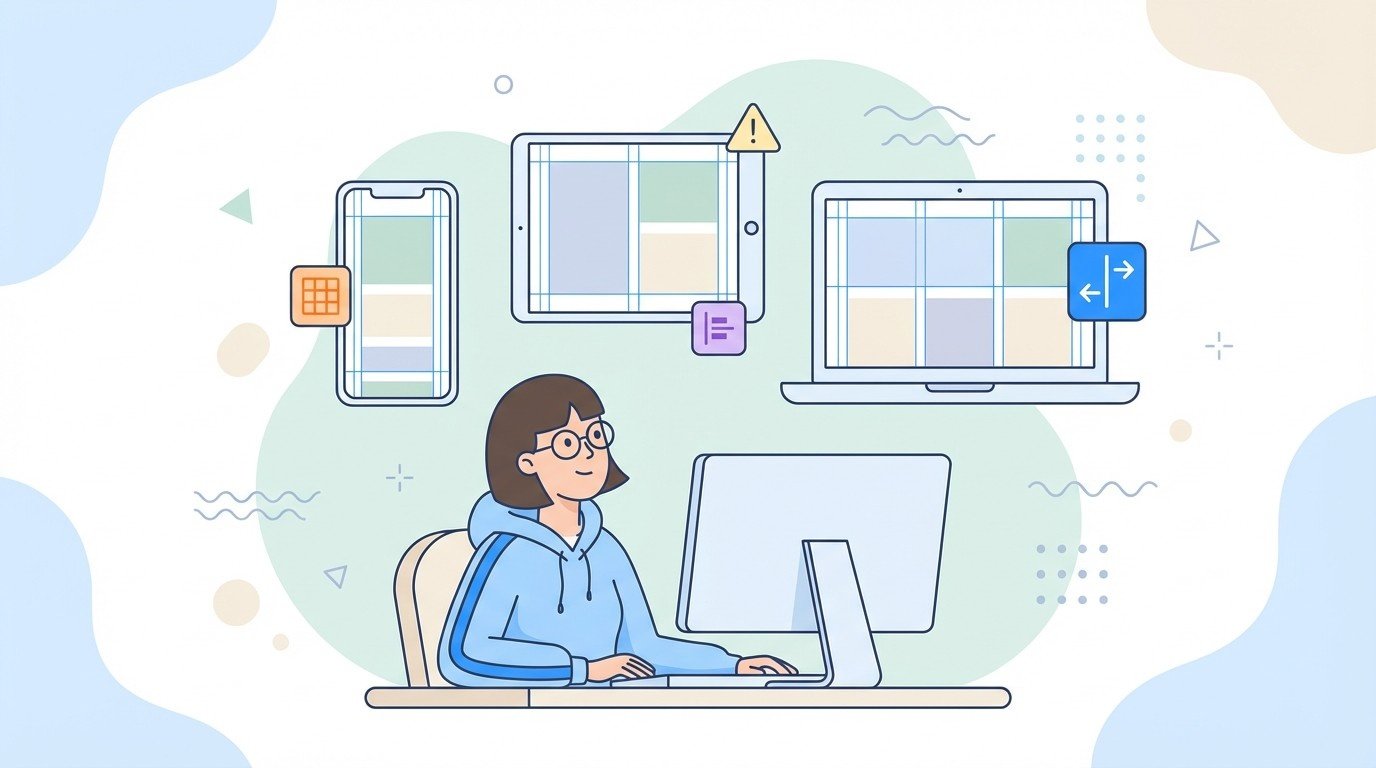 Lenoshub front end developer fixing CSS grid and responsive layout problems across devices.