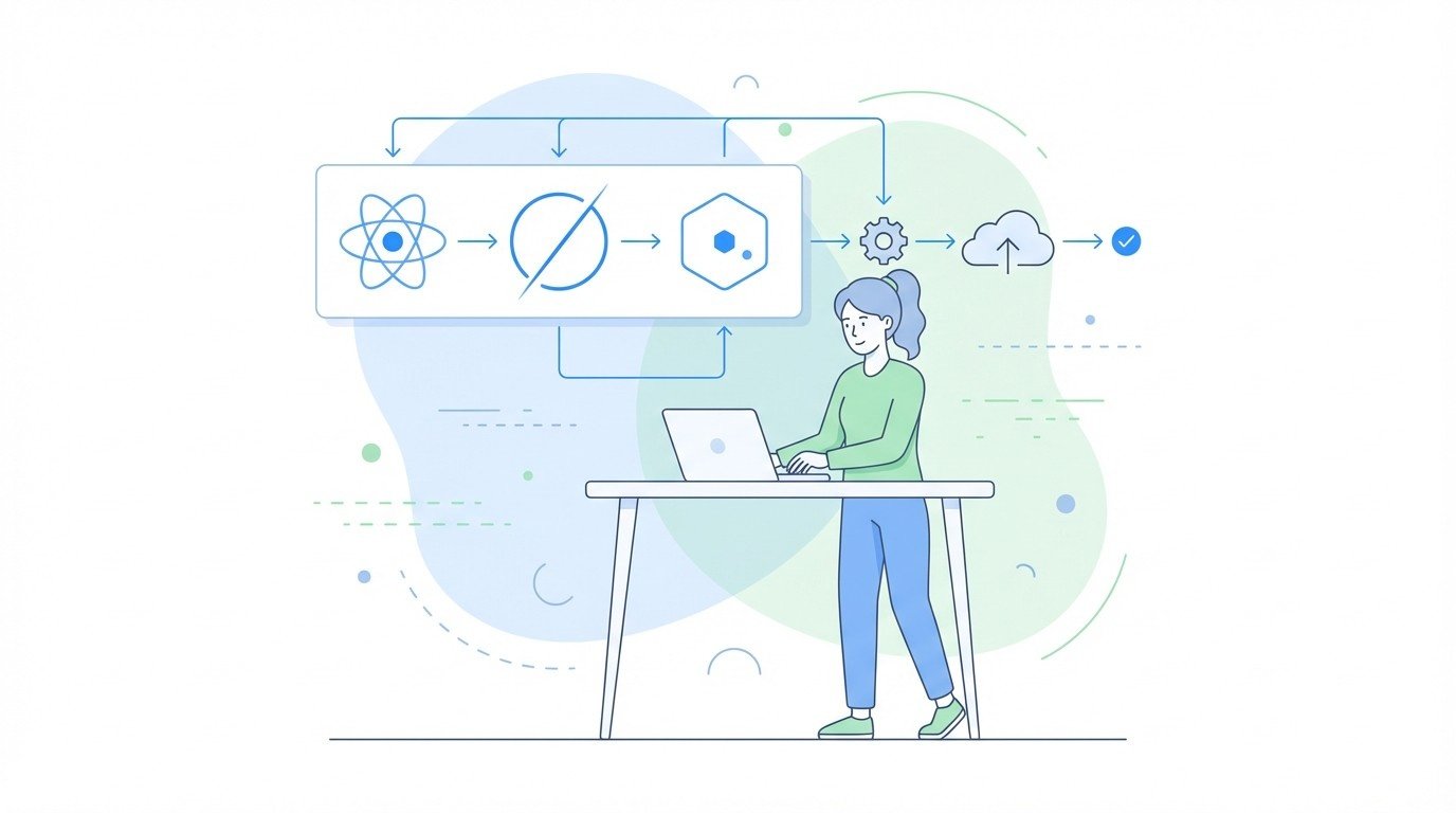 Lenoshub engineer configuring a CI CD pipeline on GitHub Actions to auto deploy React Nextjs and Nodejs apps.